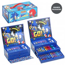 3209-31492: Sonic The Hedgehog 52 Piece Colouring Set